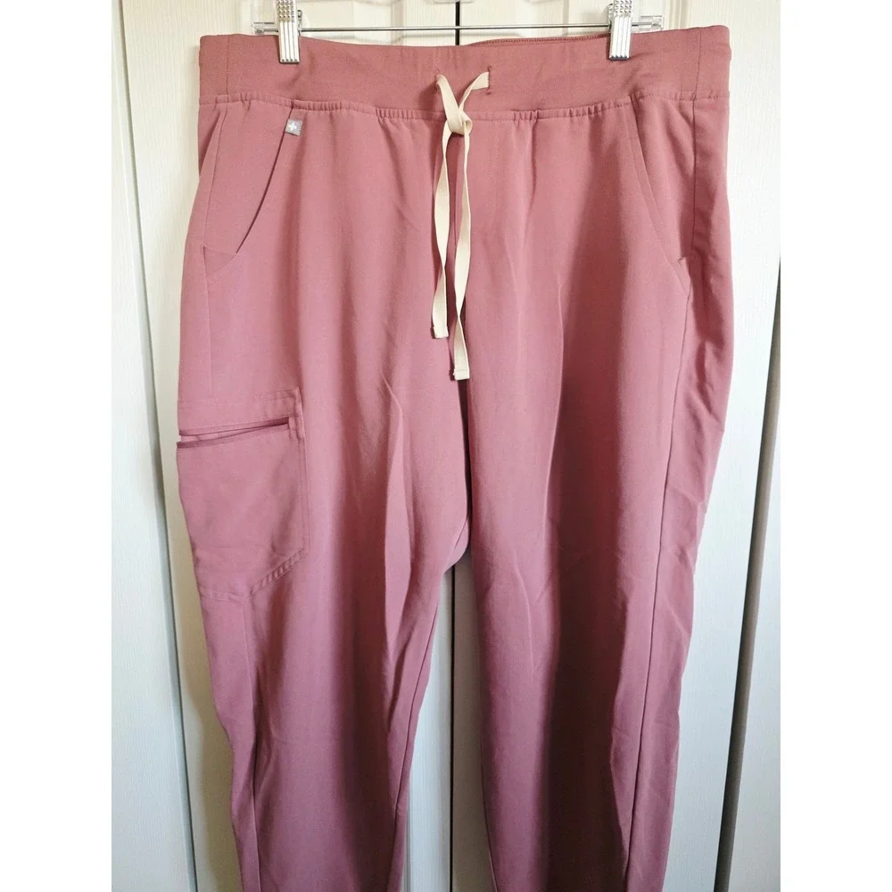 FIGS 18W‎ Zamora Jogger Scrub Pants Mauve Pink Unisex W18SW2005P Pockets